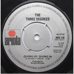 The Three Degrees Giving Up, Giving In USED VINYL 7INCH 45 RPM SINGLE