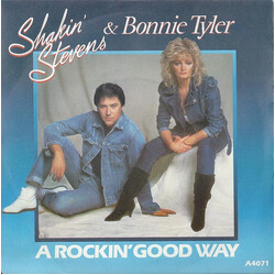 Shakin' Stevens / Bonnie Tyler A Rockin' Good Way USED VINYL 7INCH 45 RPM SINGLE STEREO