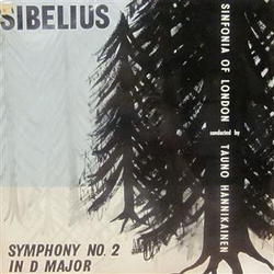 Jean Sibelius / Sinfonia Of London / Tauno Hannikainen Symphony No. 2 In D Major Vinyl LP USED