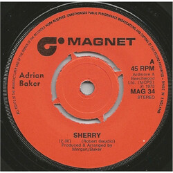 Adrian Baker Sherry USED VINYL 7INCH 45 RPM SINGLE