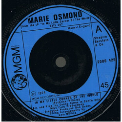 Marie Osmond In My Little Corner Of The World USED VINYL 7INCH SINGLE 45 RPM