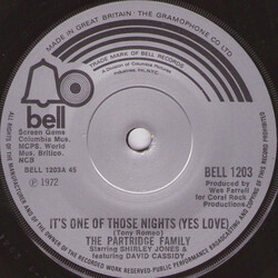 The Partridge Family It's One Of Those Nights (Yes Love) USED VINYL 7INCH 45 RPM