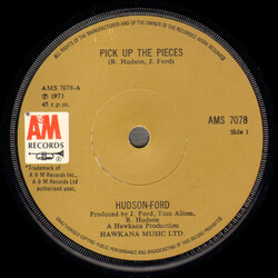 Hudson-Ford Pick Up The Pieces USED VINYL 7INCH 45 RPM SINGLE