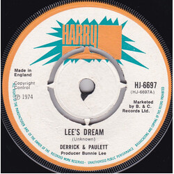 Derrick & Paulette Lee's Dream Vinyl 7" USED
