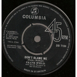 Frank Ifield Don't Blame Me USED VINYL 7INCH 45 RPM SINGLE