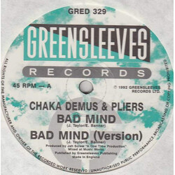 Chaka Demus & Pliers Bad Mind USED VINYL 12INCH 45 RPM