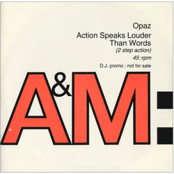 Opaz Action Speaks Louder Than Words USED VINYL 12INCH 45 RPM PROMO