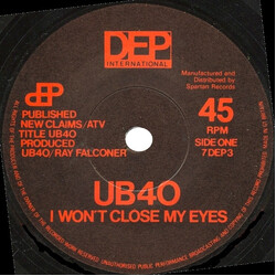 UB40 I Won't Close My Eyes USED VINYL 7INCH 45 RPM SINGLE