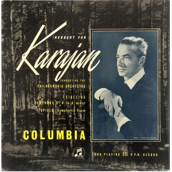 Jean Sibelius / Herbert Von Karajan / Philharmonia Orchestra Symphony No. 4 / Tapiola Vinyl LP USED