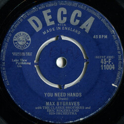 Max Bygraves You Need Hands / Tulips From Amsterdam USED VINYL 7INCH SINGLE 45 RPM REPRESS