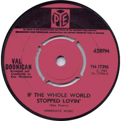 Val Doonican If The Whole World Stopped Lovin' USED VINYL 7INCH 45 RPM SINGLE