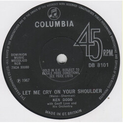 Ken Dodd Let Me Cry On Your Shoulder USED VINYL 7INCH SINGLE 45 RPM