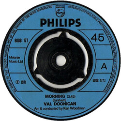 Val Doonican Morning USED VINYL 7INCH 45 RPM SINGLE