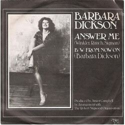 Barbara Dickson Answer Me USED VINYL 7INCH 45 RPM SINGLE