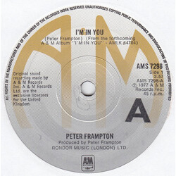 Peter Frampton I'm In You USED VINYL 7INCH SINGLE 45 RPM