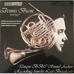 Dennis Brain / Wolfgang Amadeus Mozart / Johannes Brahms / Marin Marais Unique BBC Sound Archive Recordings From His Last Broadcasts Vinyl LP USED