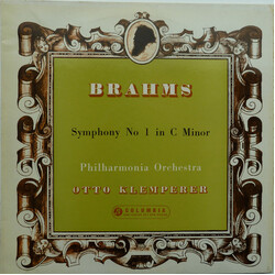 Johannes Brahms / Philharmonia Orchestra / Otto Klemperer Symphony No. 1 In C Minor Vinyl LP USED