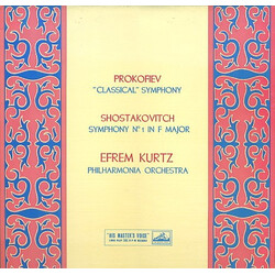 Sergei Prokofiev / Dmitri Shostakovich / Efrem Kurtz / Philharmonia Orchestra "Classical" Symphony / Symphony No 1 In F Major Vinyl LP USED