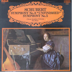 Franz Schubert / The Chicago Symphony Orchestra / Fritz Reiner Symphony No. 8 "Unfinished" / Symphony No. 5 Vinyl LP USED