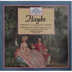 Joseph Haydn / The London Philharmonic Orchestra / Eugen Jochum Symphony No.94 In G Major ('Surprise') And Symphony No. 101 In D Major ('Clock') Vinyl
