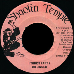 Dillinger I Thirst Part 2 USED VINYL 7INCH 45 RPM