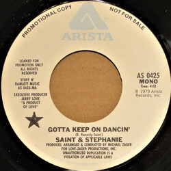 Roger St. Kenerly / Stephanie Spruill Gotta Keep On Dancin' USED VINYL 7INCH 45 RPM PROMO STEREO MONO