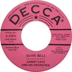Sammy Kaye And His Orchestra Silver Bells / (Joyeux Noel, Buona Natale, Feliz Navidad) A Merry Merry Christmas (To You) USED VINYL 7INCH 45 RPM SINGLE