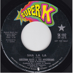 ? & The Mysterians Sha La La / Hang In Vinyl 7" USED