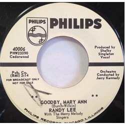 Randy Lee (2) Goodby, Mary Ann USED VINYL 7INCH 45 RPM PROMO