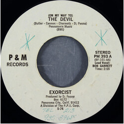 Exorcist (10) (On My Way To) The Devil USED VINYL 7INCH 45 RPM STYRENE STEREO