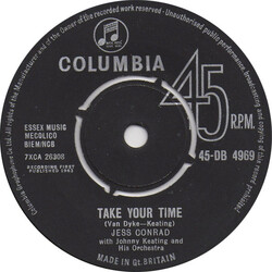 Jess Conrad / The John Keating Orchestra Take Your Time USED VINYL SINGLE 7INCH