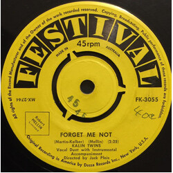 Kalin Twins Forget Me Not / Dream Of Me USED VINYL 7INCH 45 RPM