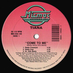 Tiana Come To Me VINYL 12" USED