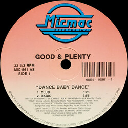 Good & Plenty (2) Dance Baby Dance VINYL 12" USED