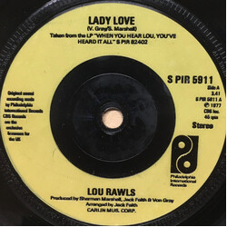 Lou Rawls Lady Love USED VINYL 7INCH 45 RPM SINGLE REPRESS