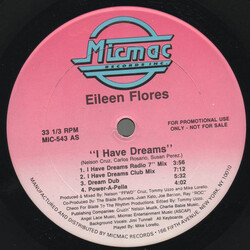 Eileen Flores I Have Dreams USED VINYL 12INCH 33 S RPM PROMO
