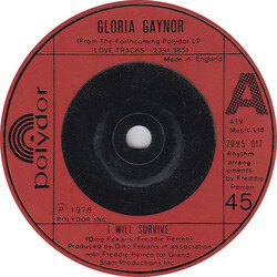 Gloria Gaynor I Will Survive USED VINYL 7INCH 45 RPM SINGLE