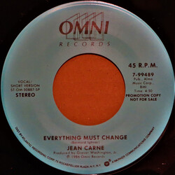 Jean Carn Everything Must Change USED VINYL 7INCH 45 RPM PROMO STEREO