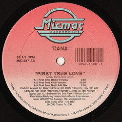 Tiana First True Love USED VINYL 12INCH 33 S RPM SINGLE