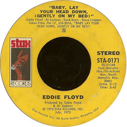 Eddie Floyd Baby, Lay Your Head Down, (Gently On My Bed) / Check Me Out Vinyl 7" USED