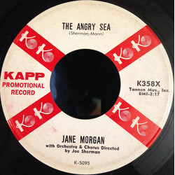 Jane Morgan Somebody / The Angry Sea USED VINYL 7INCH 45 RPM SINGLE PROMO