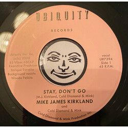 Mike James Kirkland / Cold Diamond & Mink Stay, Dont Go USED VINYL 7INCH 45 RPM