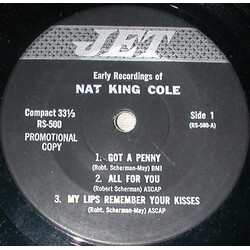 Nat King Cole Early Recordings Of Nat King Cole / Original Lighthouse All Stars USED VINYL 7INCH 33 S RPM PROMO