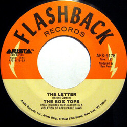 Box Tops The Letter / Happy Times USED VINYL 7INCH SINGLE REISSUE STYRENE