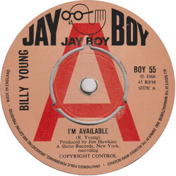 Billy Young (2) I'm Available / A Sweet Woman USED VINYL 7INCH 45 RPM SINGLE PROMO