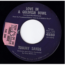 Tommy Sands Love In A Goldfish Bowl Vinyl 7" USED