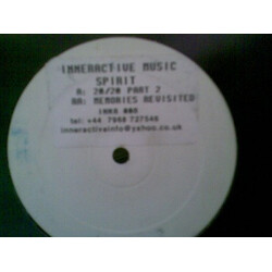 Spirit 20/20 Part 2 / Memories Revisited USED VINYL 12INCH 45 RPM PROMO WHITE LABEL