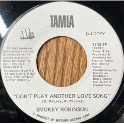 Smokey Robinson Don't Play Another Love Song USED VINYL 7INCH SINGLE PROMO