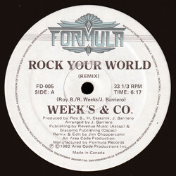 Weeks & Co. Rock Your World (Remix) USED VINYL 12INCH 33 S RPM