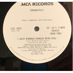 The Dramatics I Just Wanna Dance With You USED VINYL 12INCH PROMO 33 S RPM SAMPLER